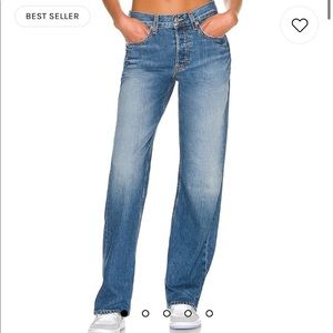 Bella Low Rise Jeans Grlfrnd Denim color: grammercy park